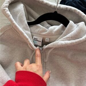 TNA Heather Gray Sweatfleece Hoodie